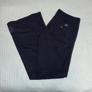 7 For All Man Kind Navy Flare Pants - Size 30